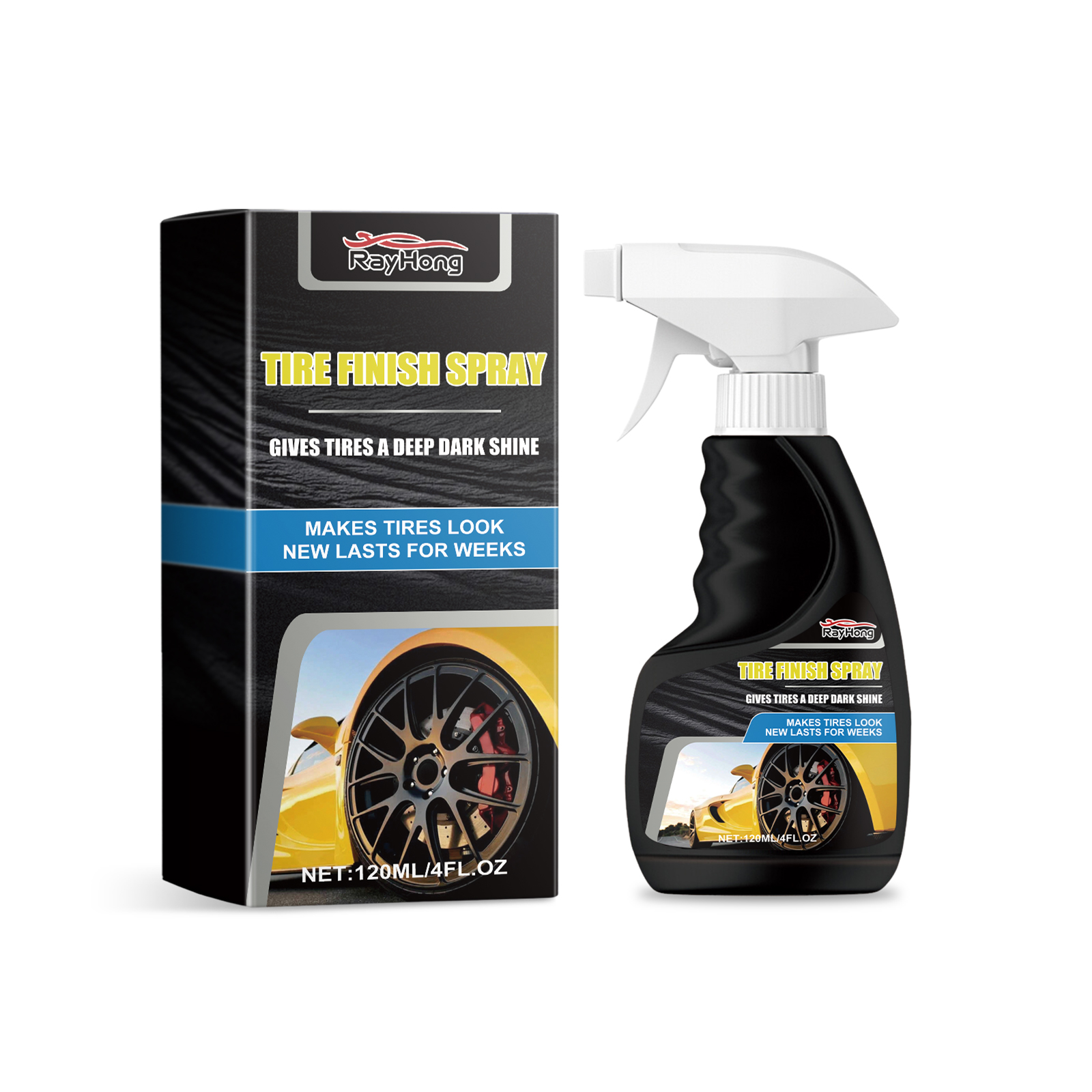 Auto Tire Shine Spray Auto Tire Clean Polishing Coating Liqu