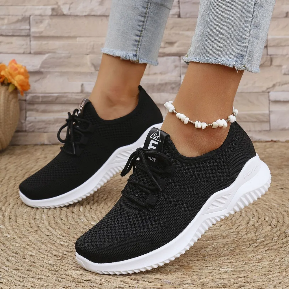 Breathable Mesh Lace Up Athletic image 8