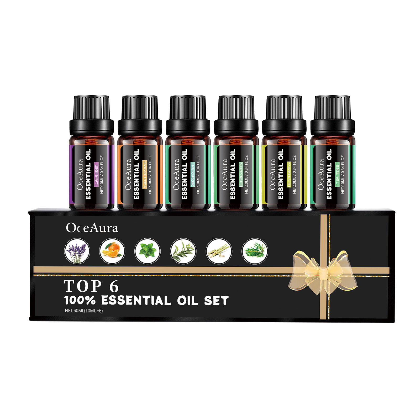 Essential Oil Set, Relieve Body Fatigue Moisturize Dry Skin 