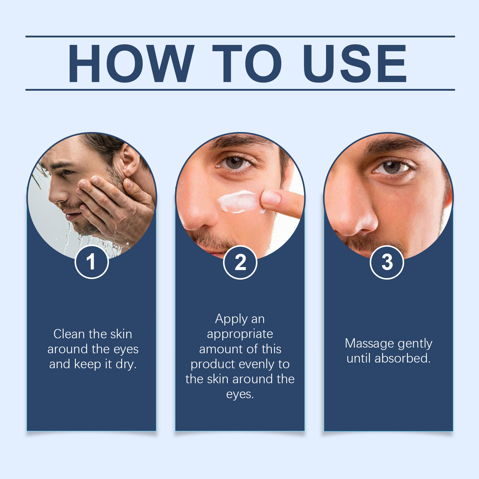 Men's Multi-Effect Light Line Eye Cream Hydrates, Reduces Ey