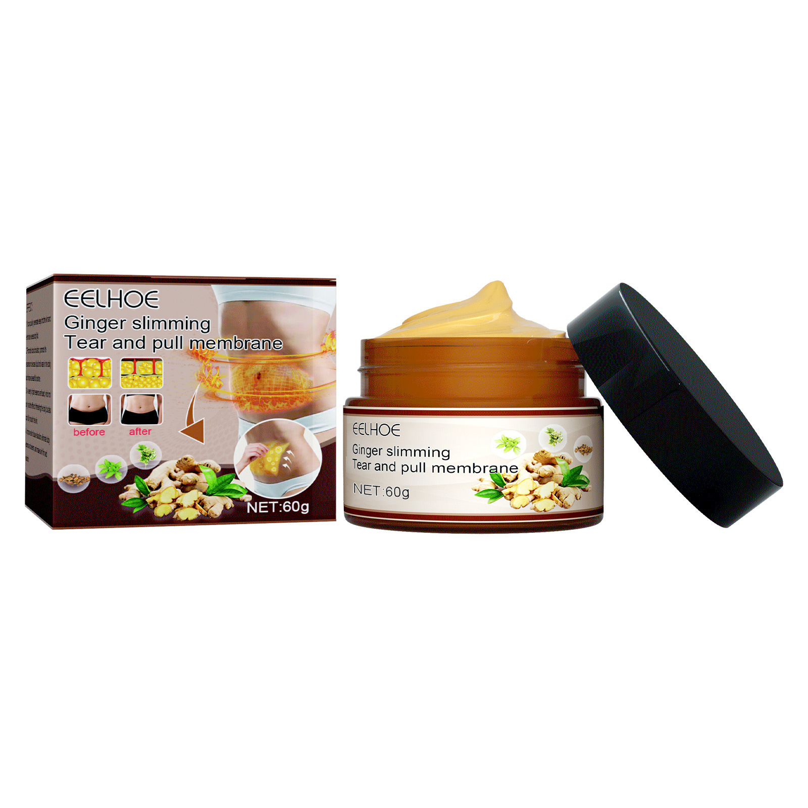 Body Shaping Ginger Film Burning Beauty Body Fat Free Heat M