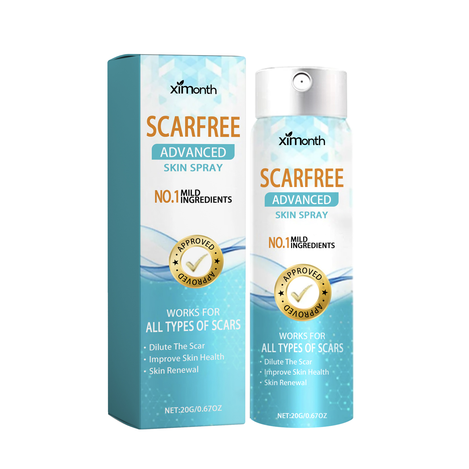 Scarfree Advanced Skin Spray, Body Skin Care Reduces Post-Na