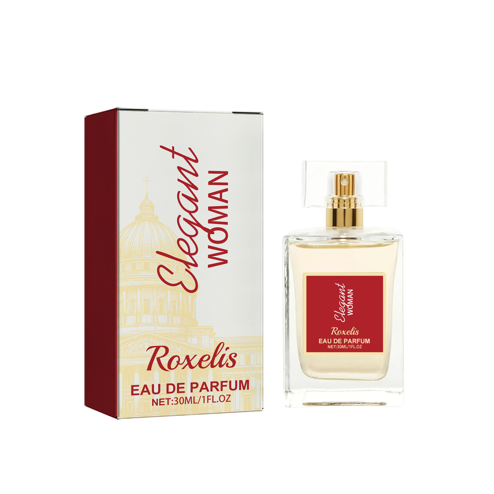 Elegant Woman Eau De Parfum, Natural Fresh Niche Light Elegant Flower Fruit Fragrance Wrist Behind
