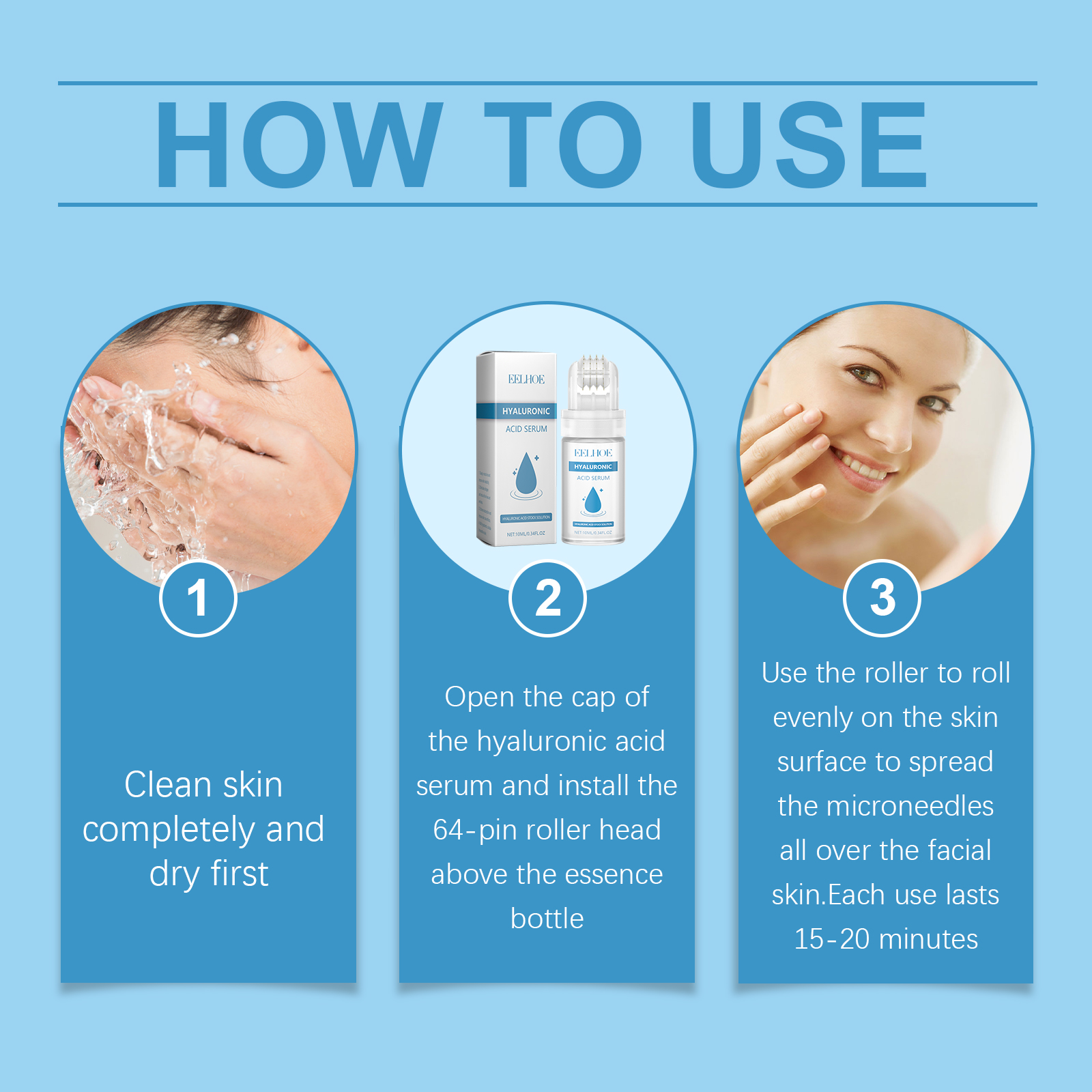 Hyaluronic Acid Roller Essence Hyaluronic Acid Hydrating Col