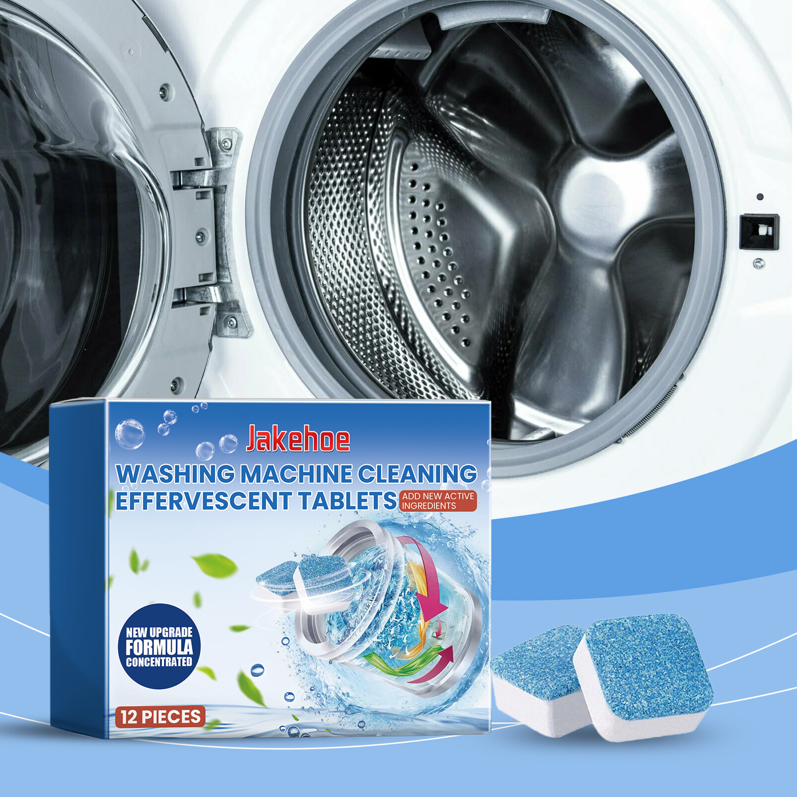 Household laundry routine with front loading washing machine