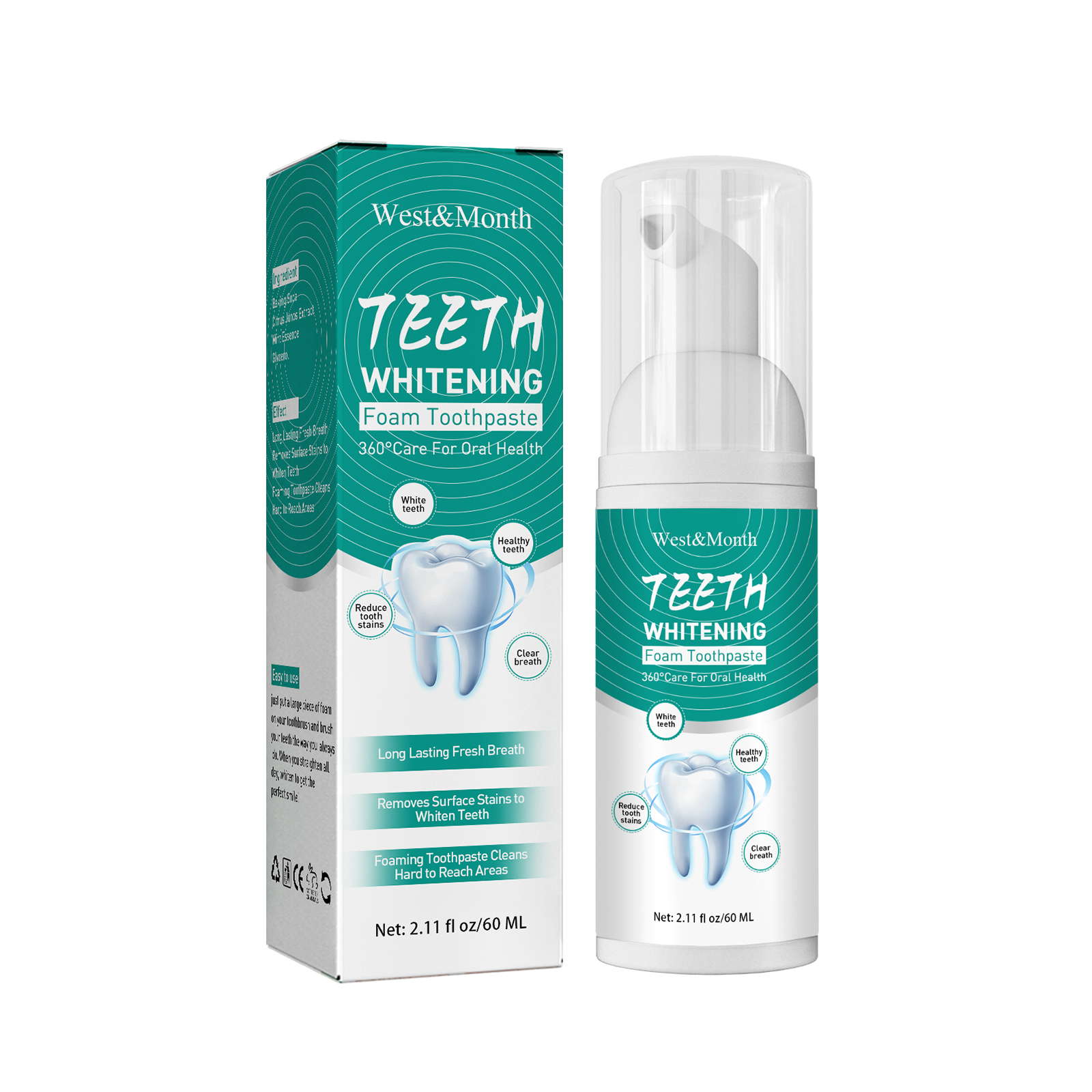 Compact pump toothpaste bottle for daily bathroom use
