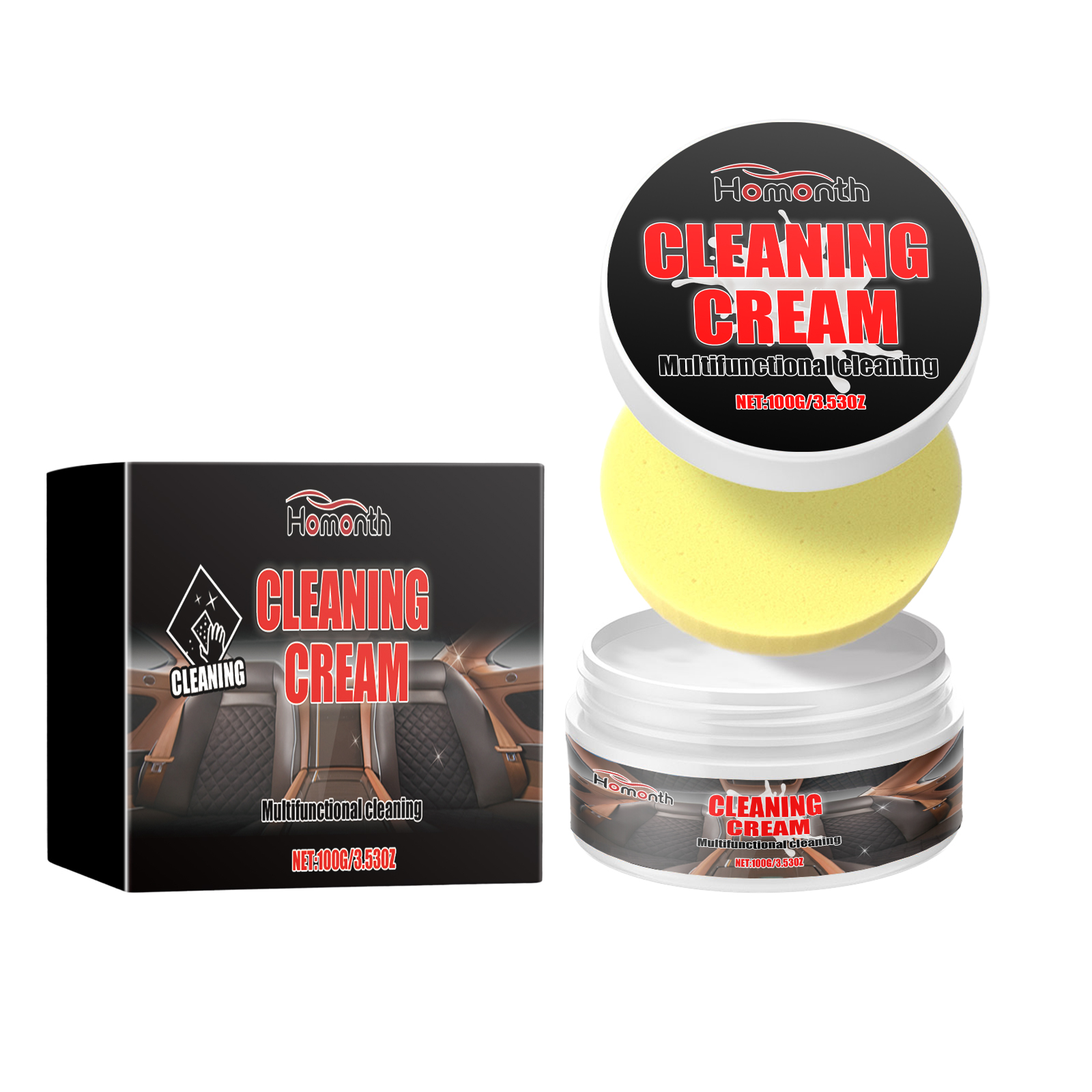 Cleaning Cream, Sofa Seat Polishing Complementary Color Brig