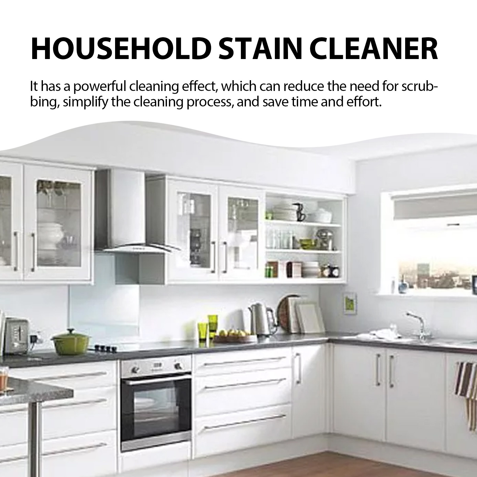 Compact household cleaner bottle beside bathroom surface