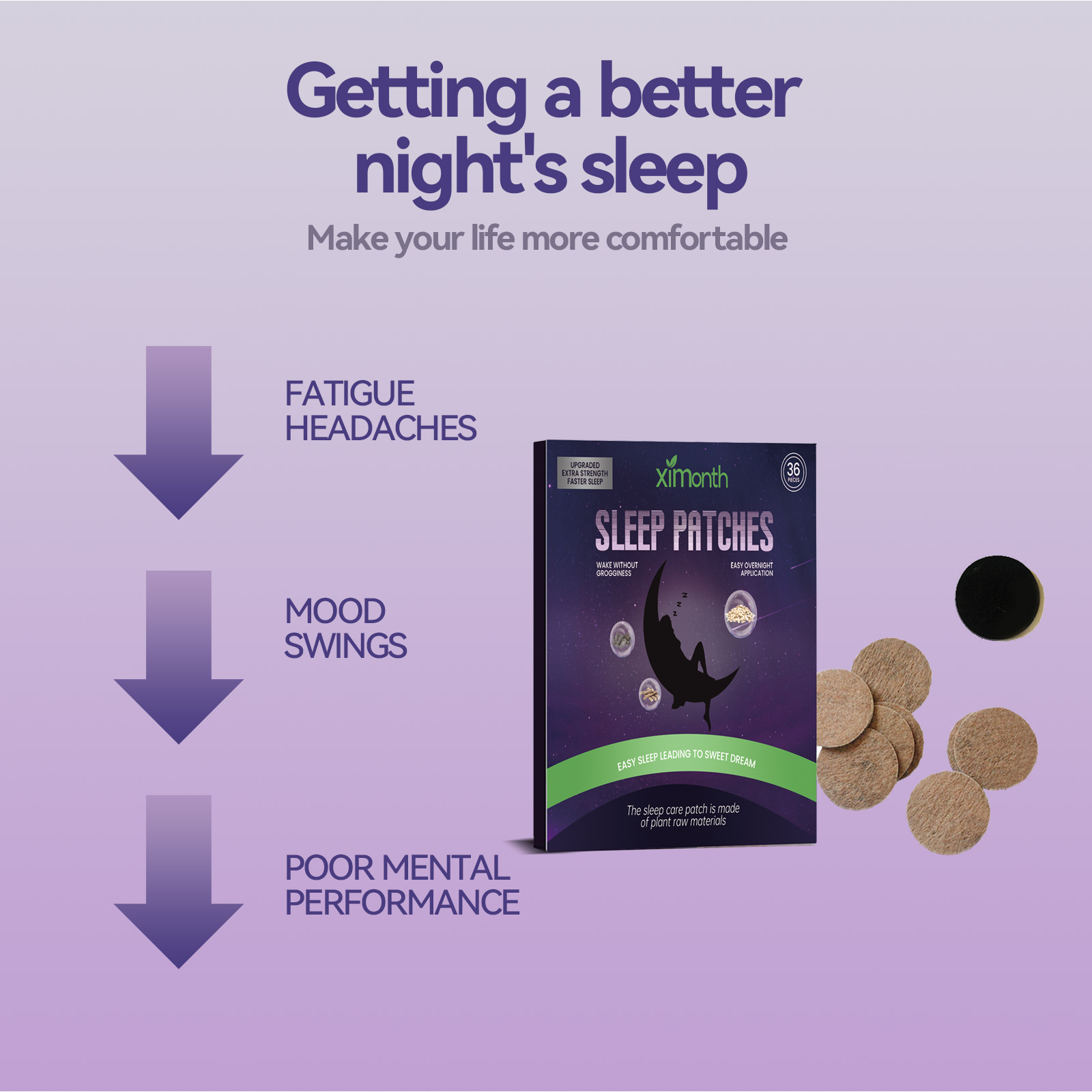 Acupoint Sleep Patches – Natural Sleep Aid Stickers for Restful Nights