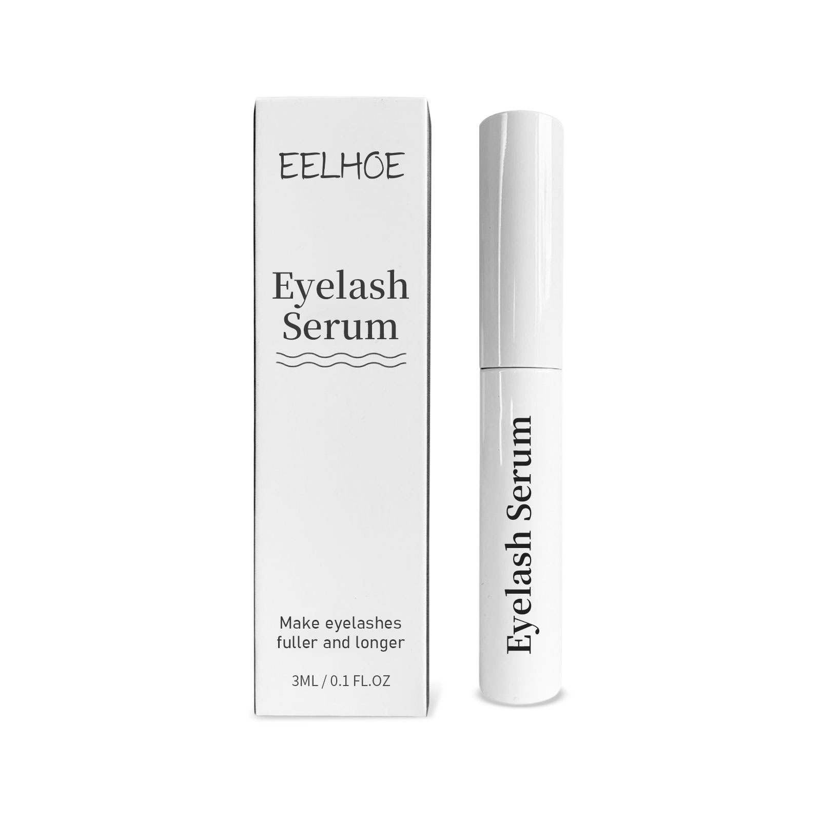 Eyelash Serum, Natural Beauty Curl Black Thick Slender Long 