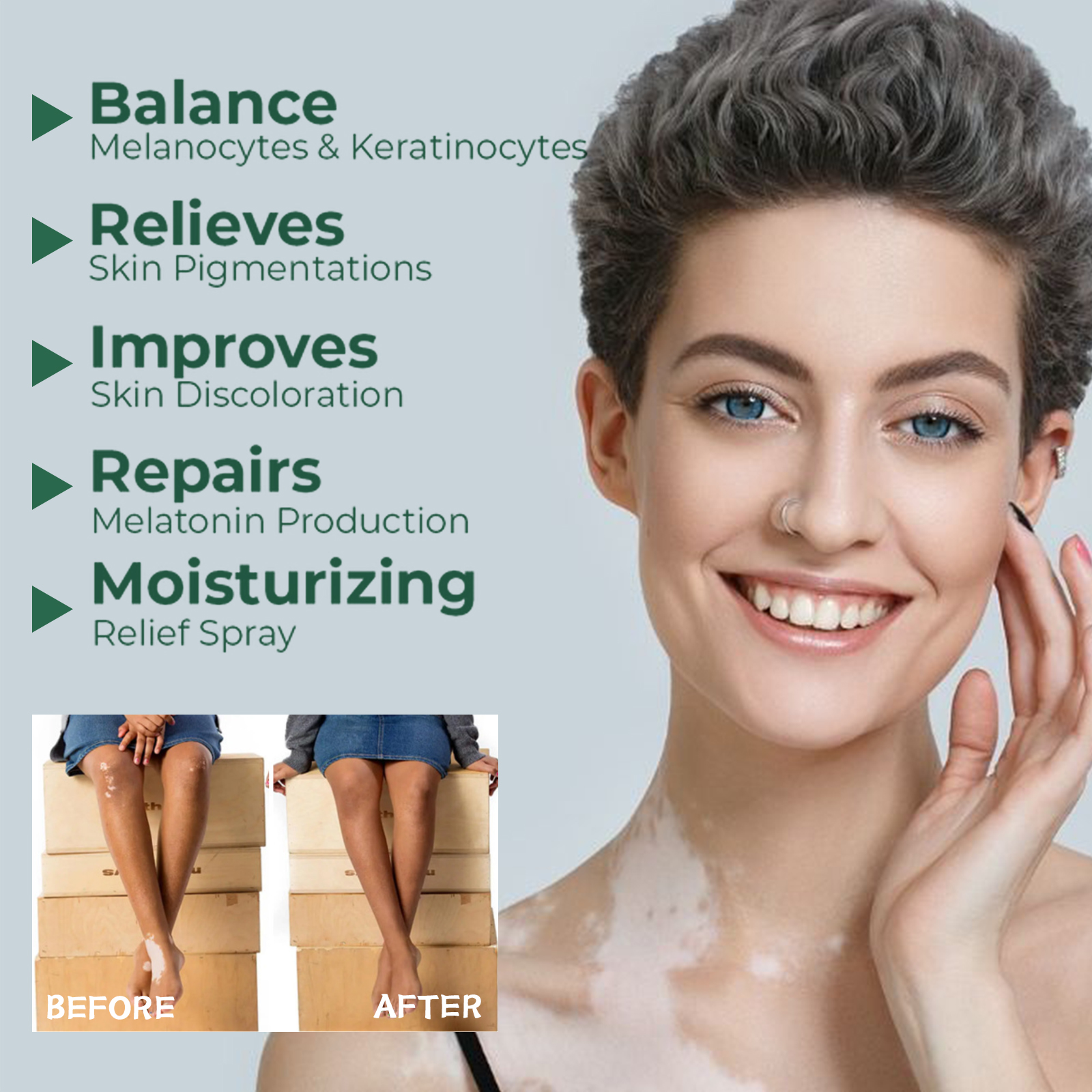Compact topical cream prepared for a daily skin-care routine