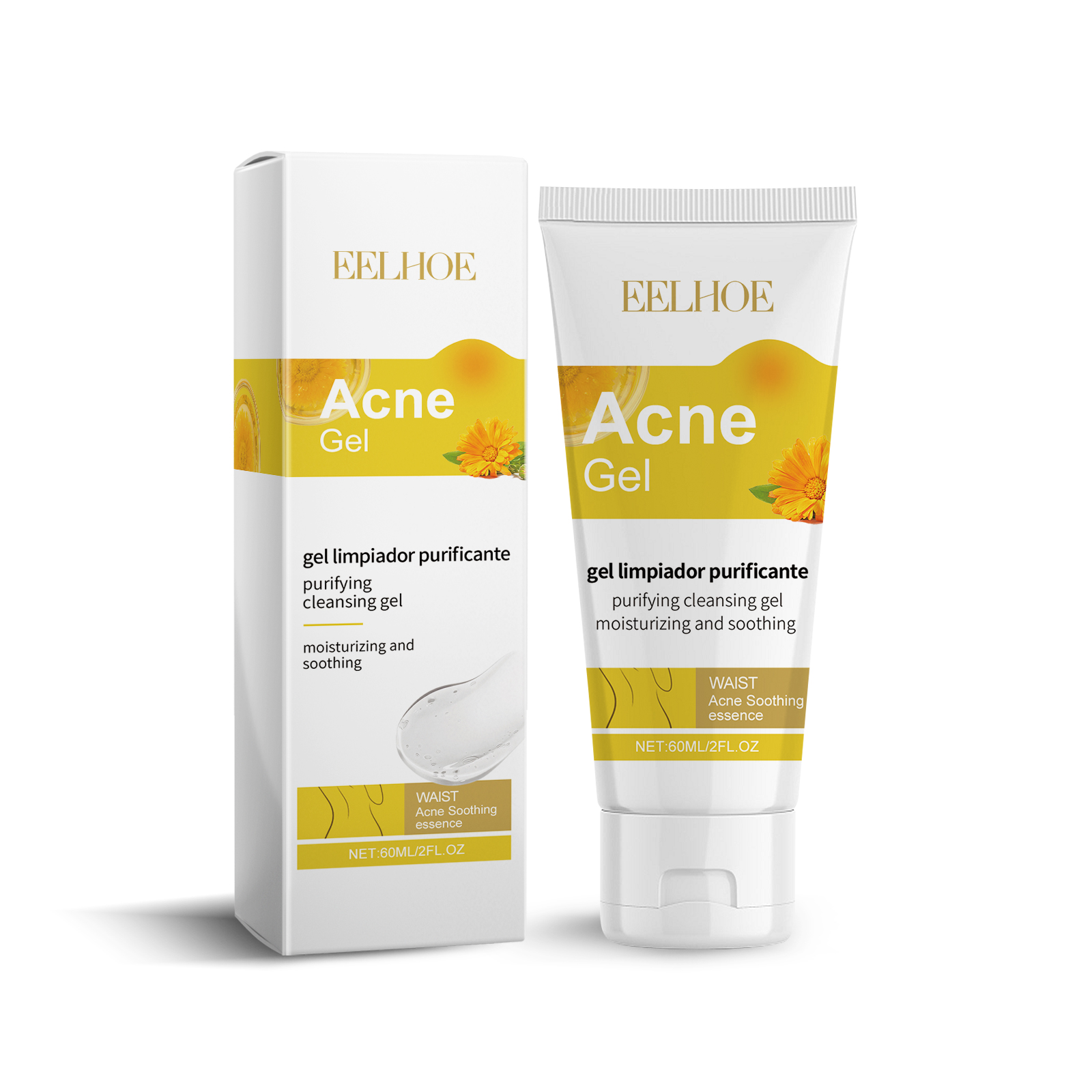 Waist Acne Gel, Waist Skin Gentle Cleaning Acne Daily Skin M