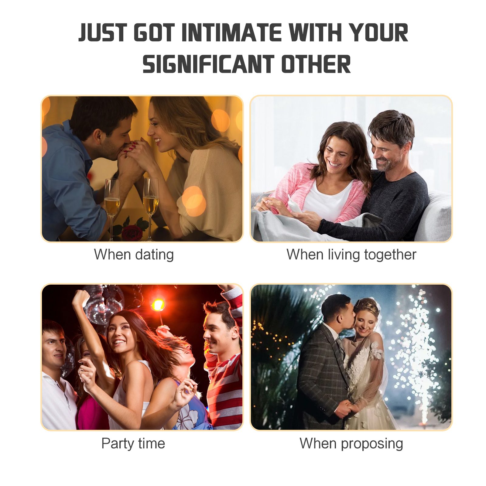 Couples and romantic occasions shown with men's fragrance