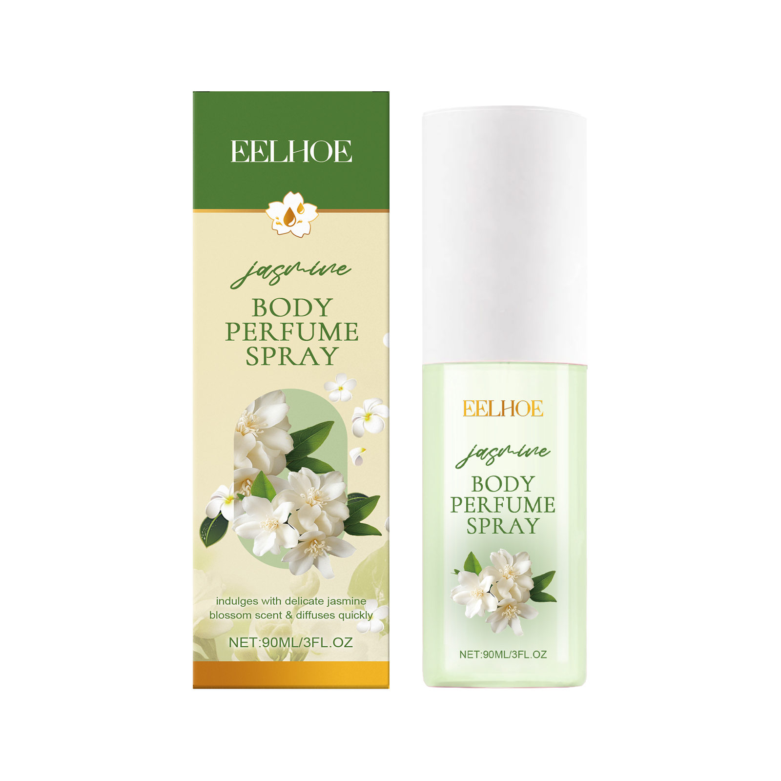 Jasmine Body Perfume Spray, Refreshes And Moisturizes Skin Lightly With A Fragrant Jasmine Fragrance