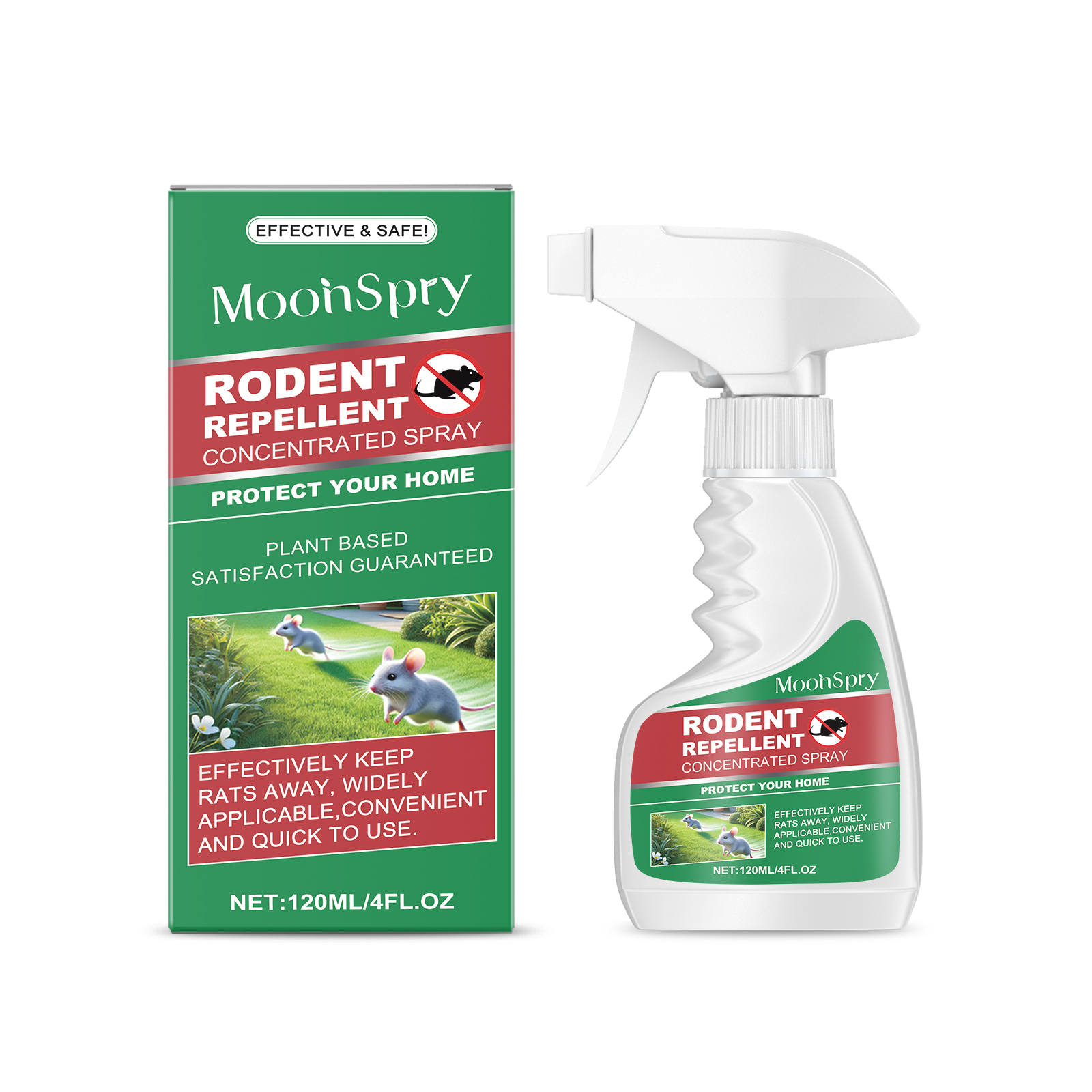 Mint Rat Repellent Spray Car Engine Outdoor Indoor Rat Repel