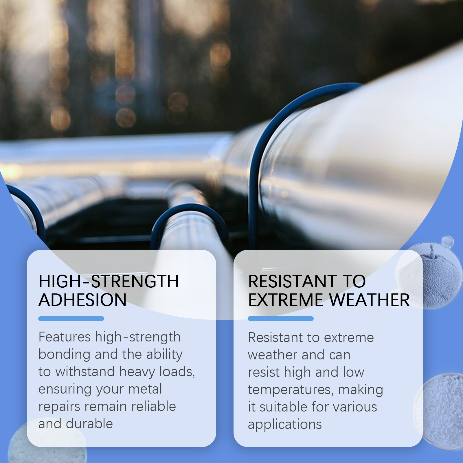Industrial pipe repair benefits and weather resistance