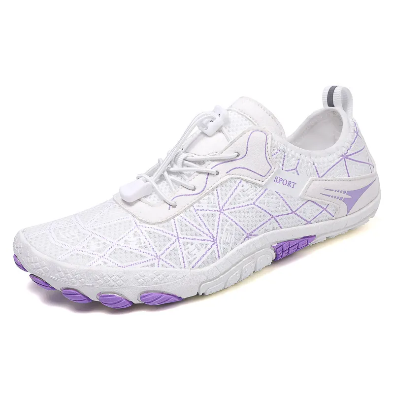 Elastic Lock Laces Mesh Contrast Breathable Athletic image 5