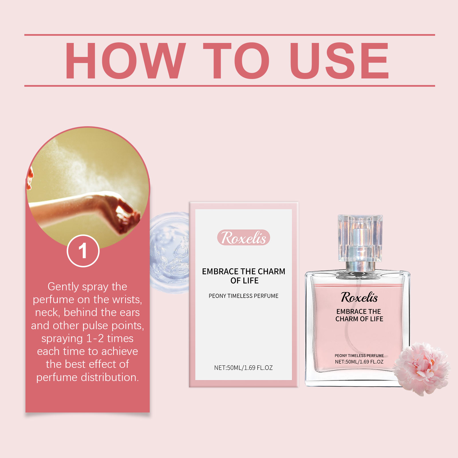 Peony Fragrance Eternal Perfume Natural Fragrance Release Ch