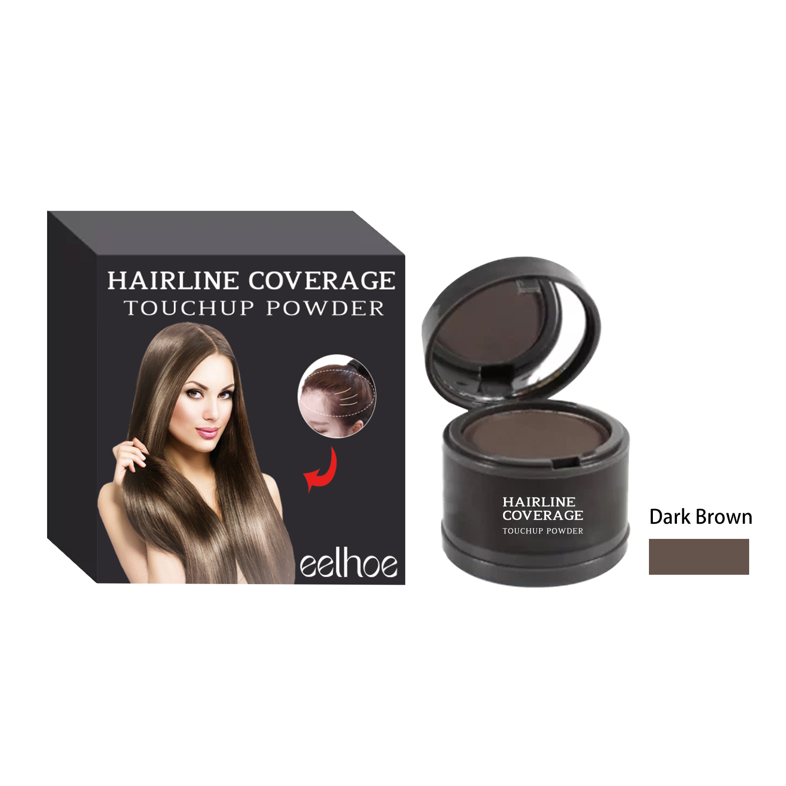 Hairline Cover Touch Powder Compact Hairline Easy To Apply C