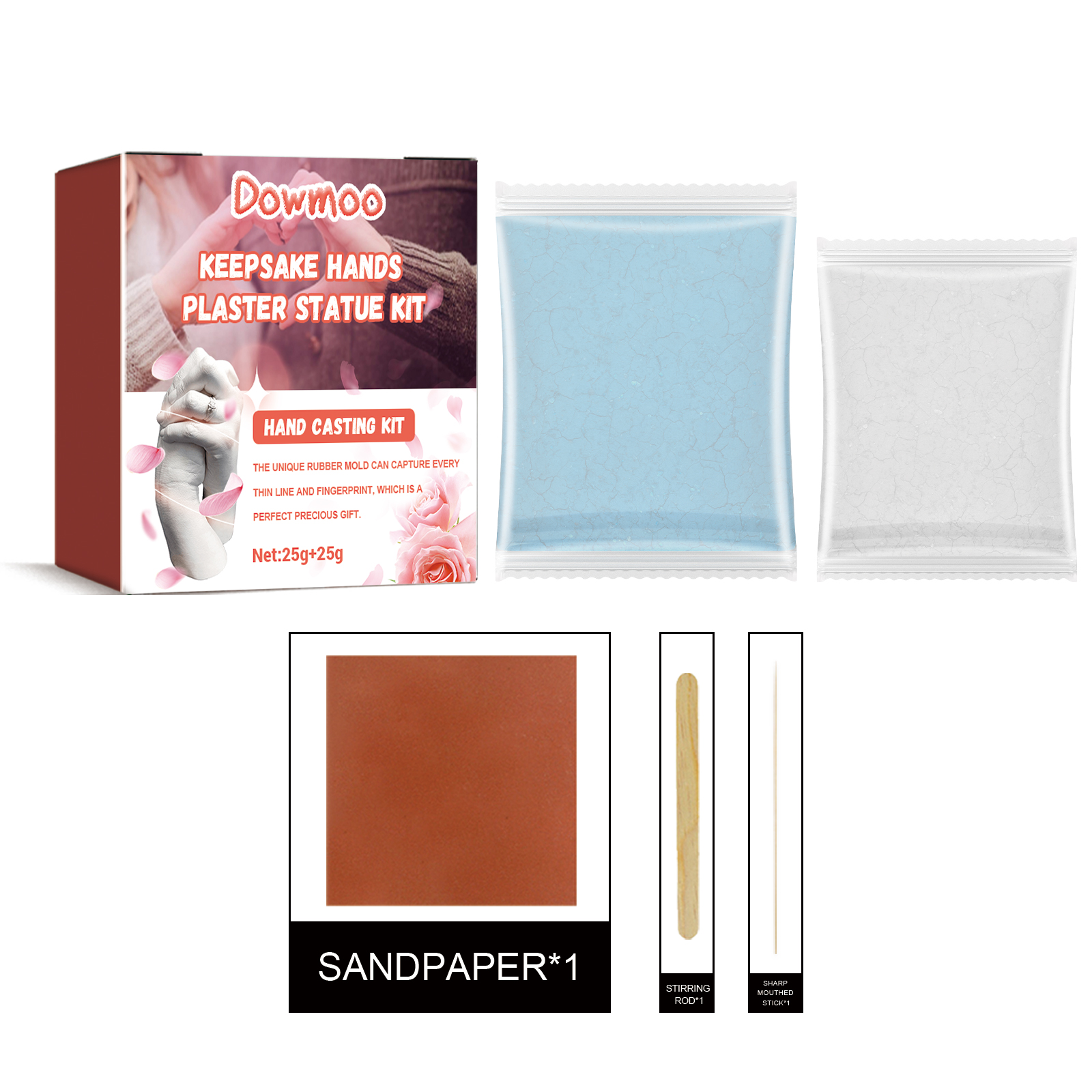 Hand casting powders tools and presentation box