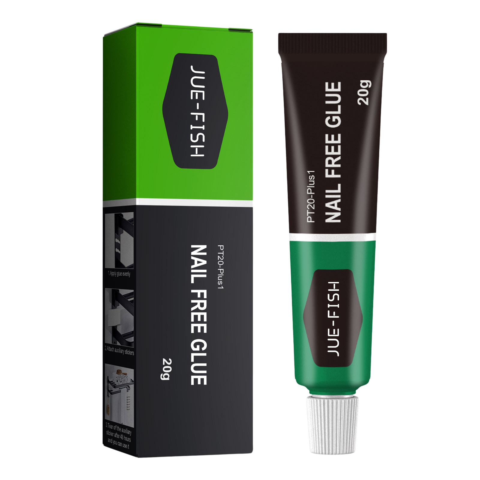 Nail Free Adhesive, Strong Adhesion Fast Drying Metal Plasti