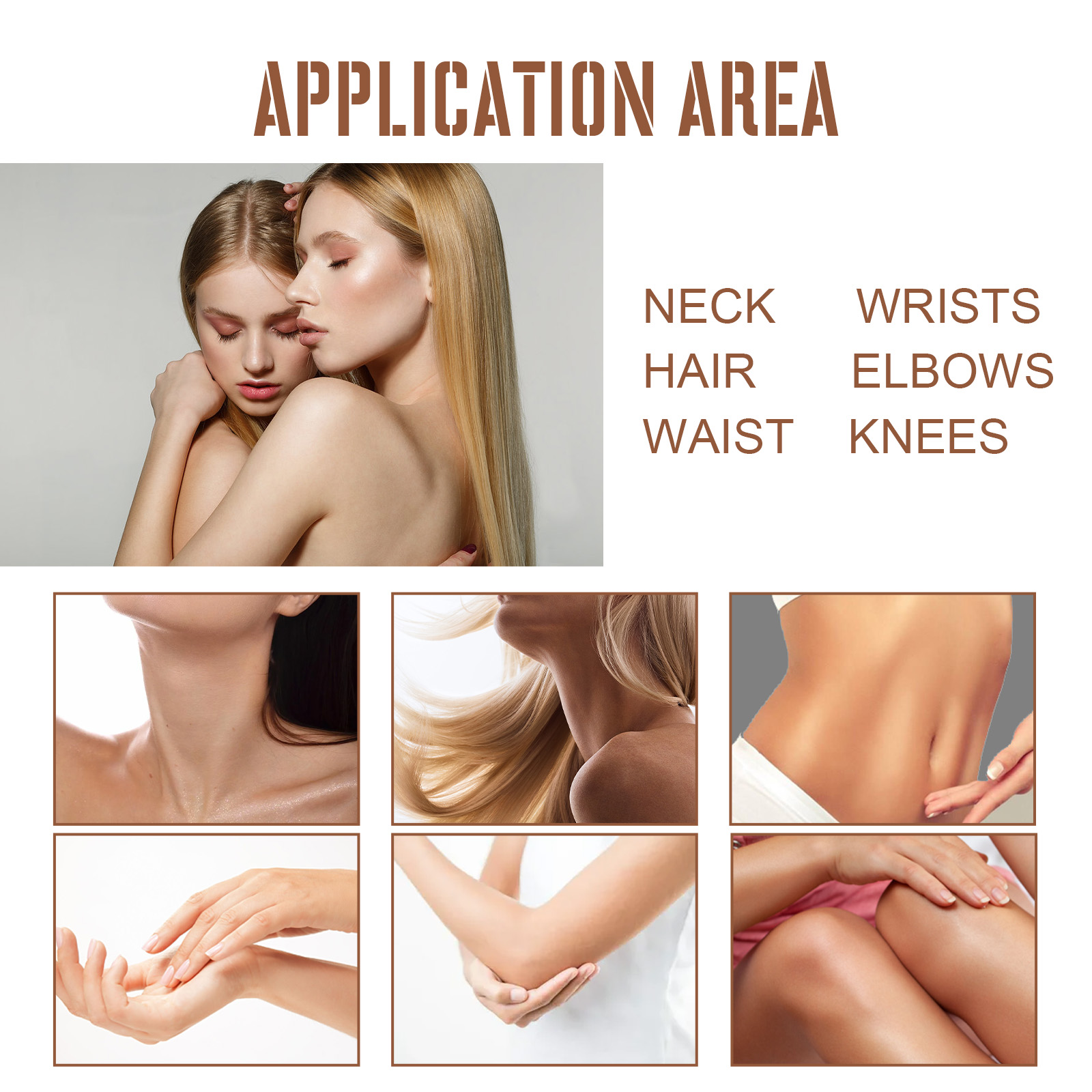 Illustration of North Moon fragrance application areas