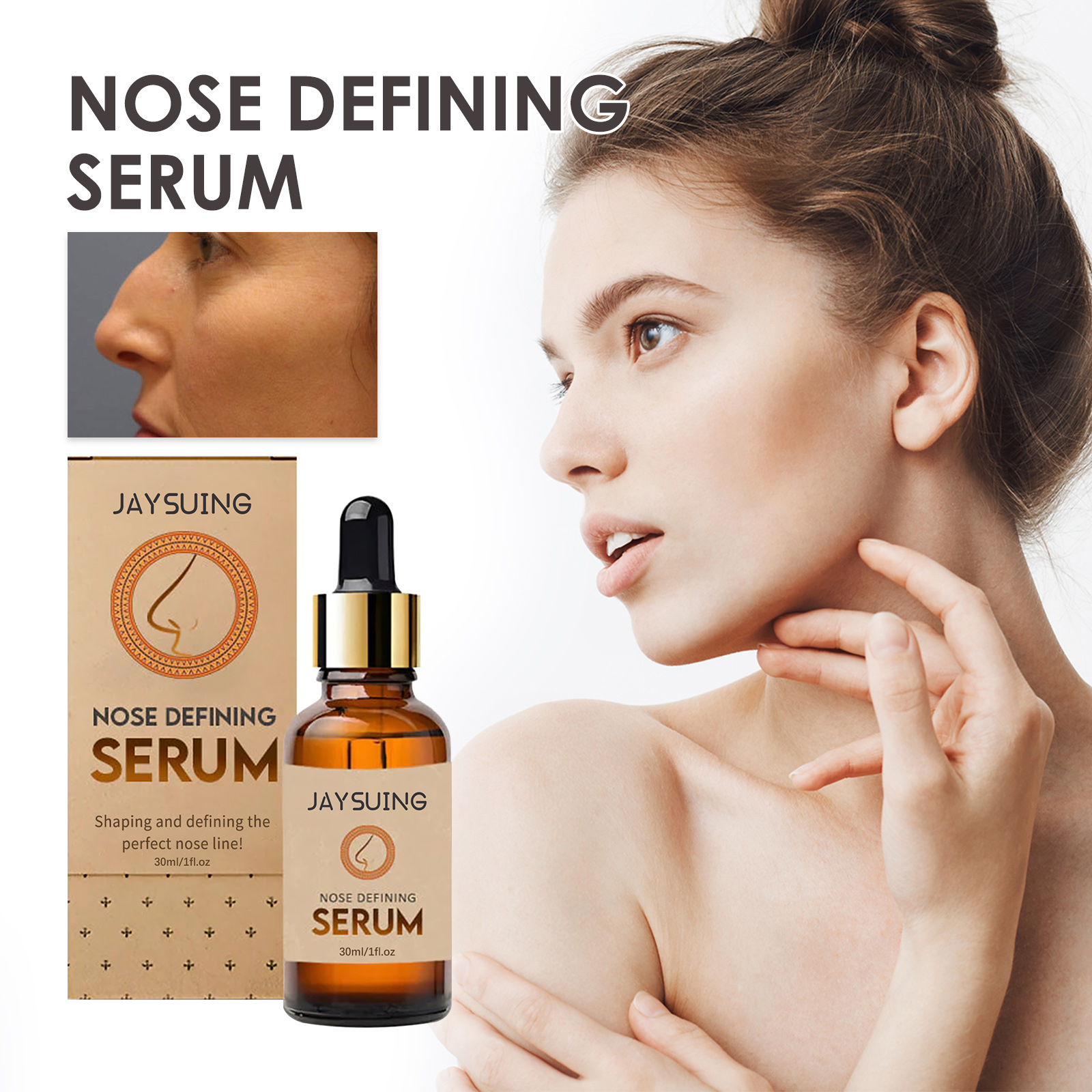 Nose Setting Serum, Nose Firming Massage Straightening And Lifting Bridge Beauty Serum