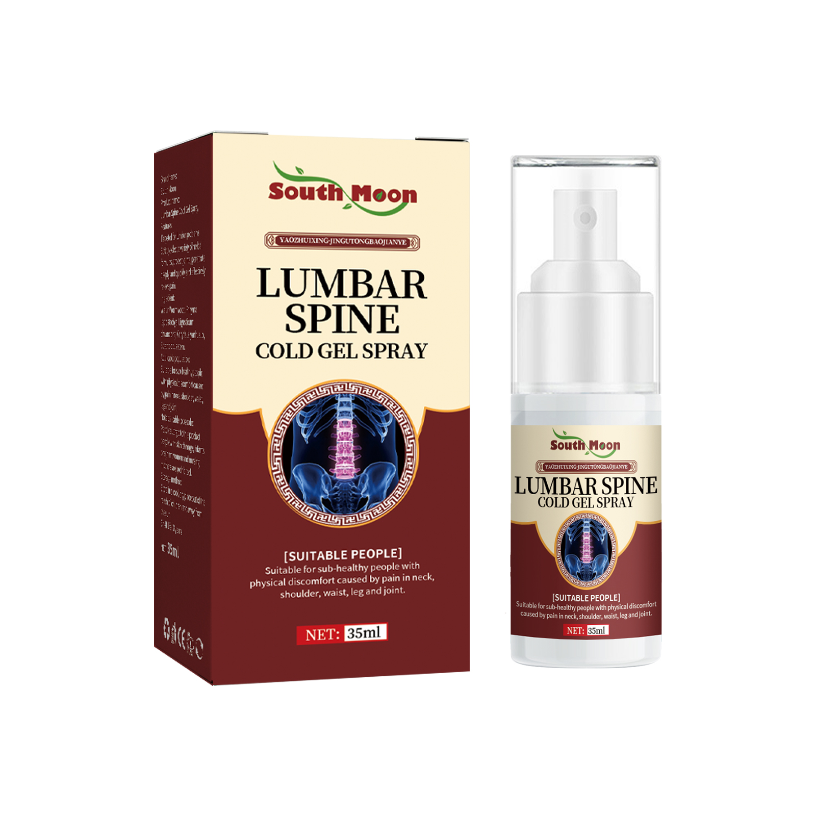 Compact spray bottle with protective clear cap