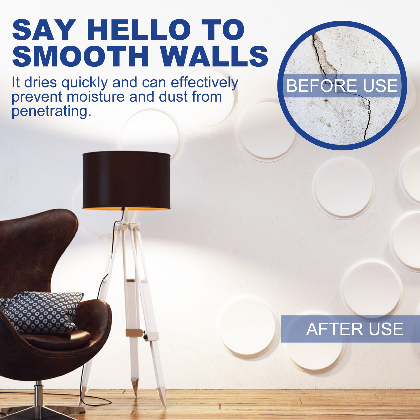 Orange scraper beside white wall filler tube