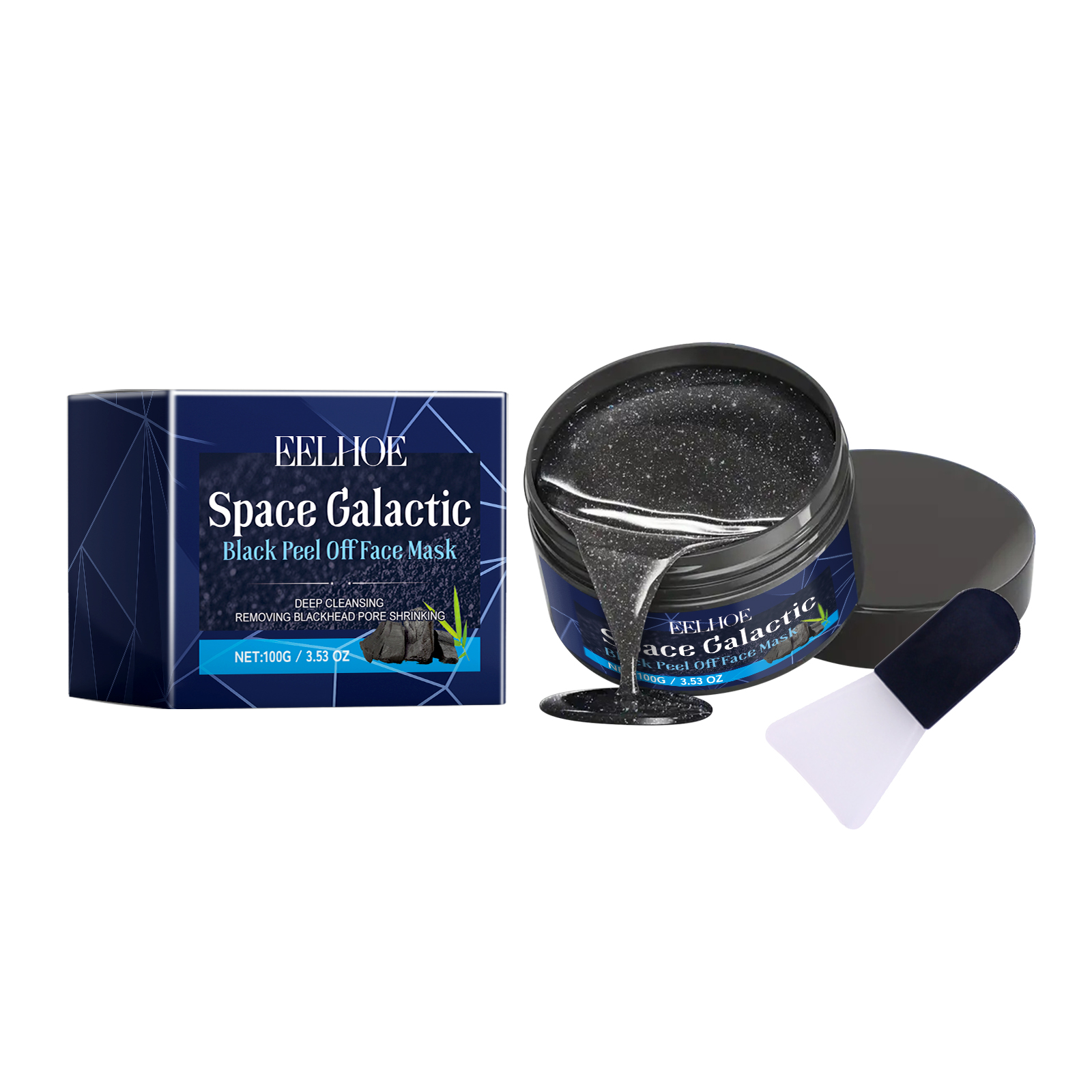 Space Galactic Black Peel Off Face Mask, Clean Blackheads Fi