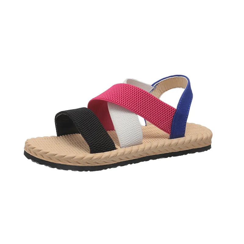 Open Toe Flats Sandals image 8