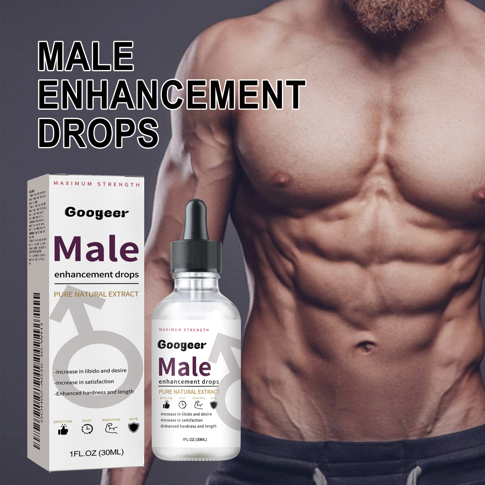 Male wellness drops beside masculine lifestyle scene