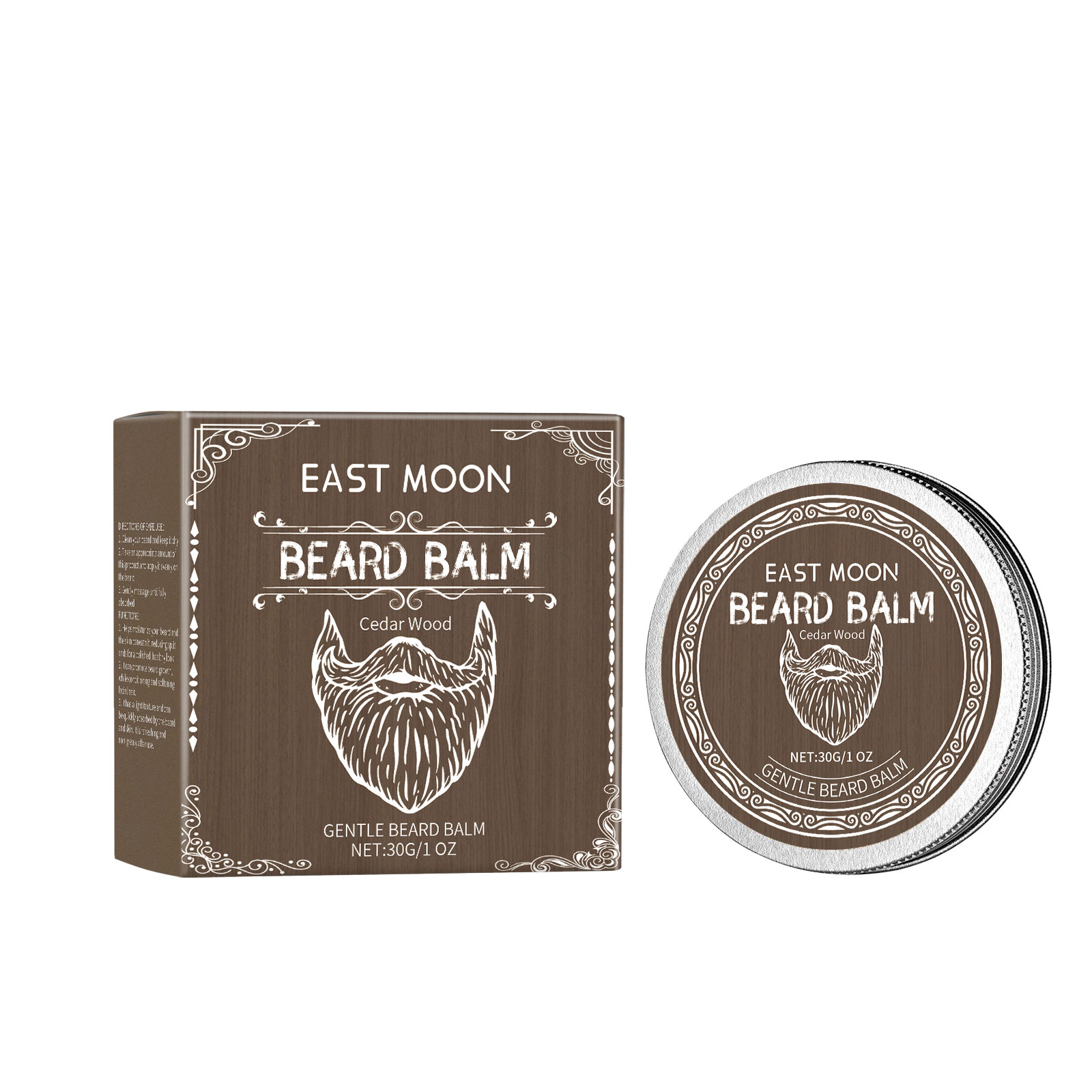 Cedar Wood Beard Care Wax Men's Beard Cedar Wood Care Cream Nourishes And Strengthens