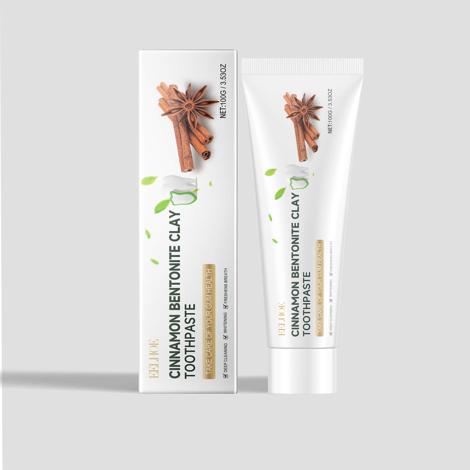 Volcanic Ash Tooth Cleaning Toothpaste Improves Yellow Teeth