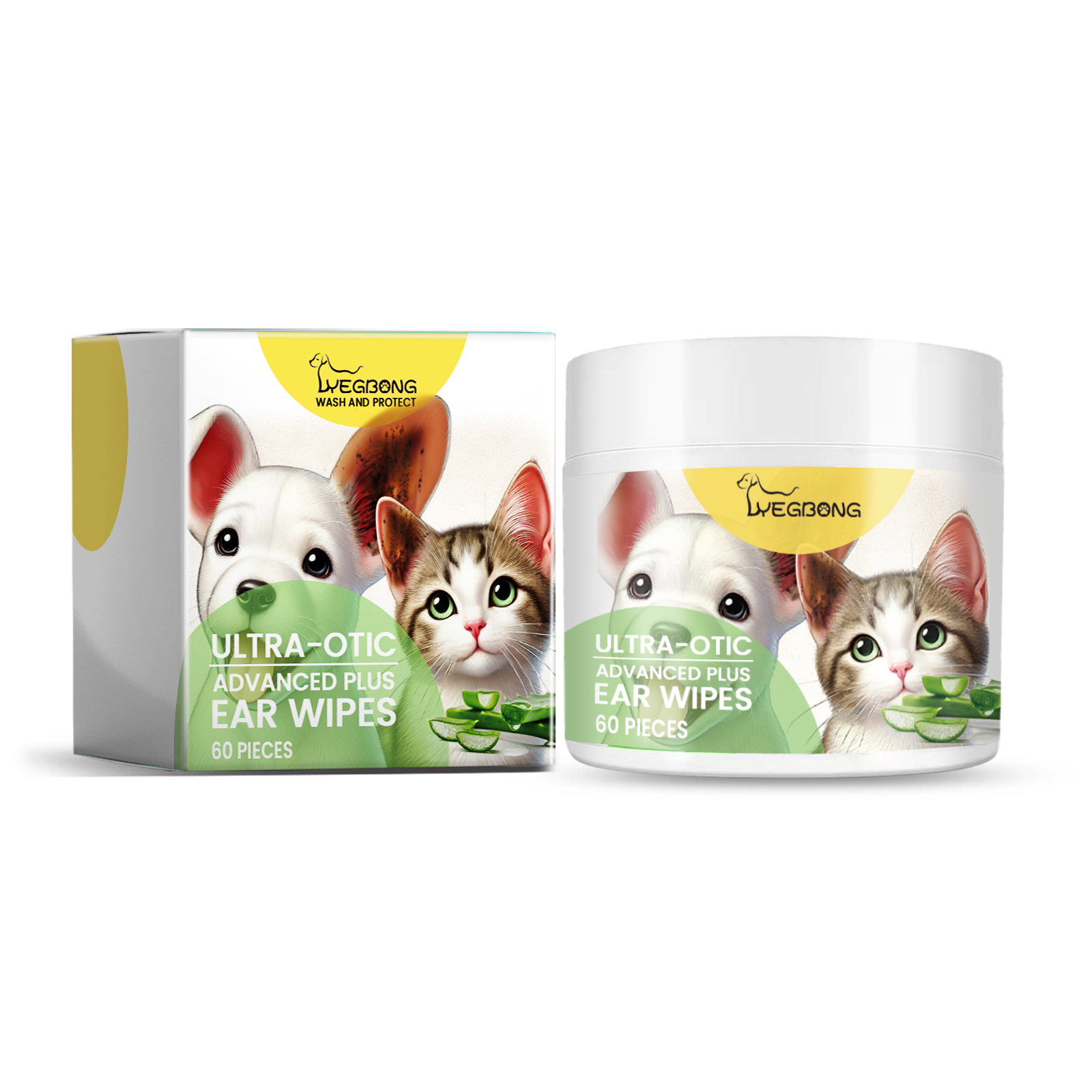 Closed resealable jar beside printed product carton