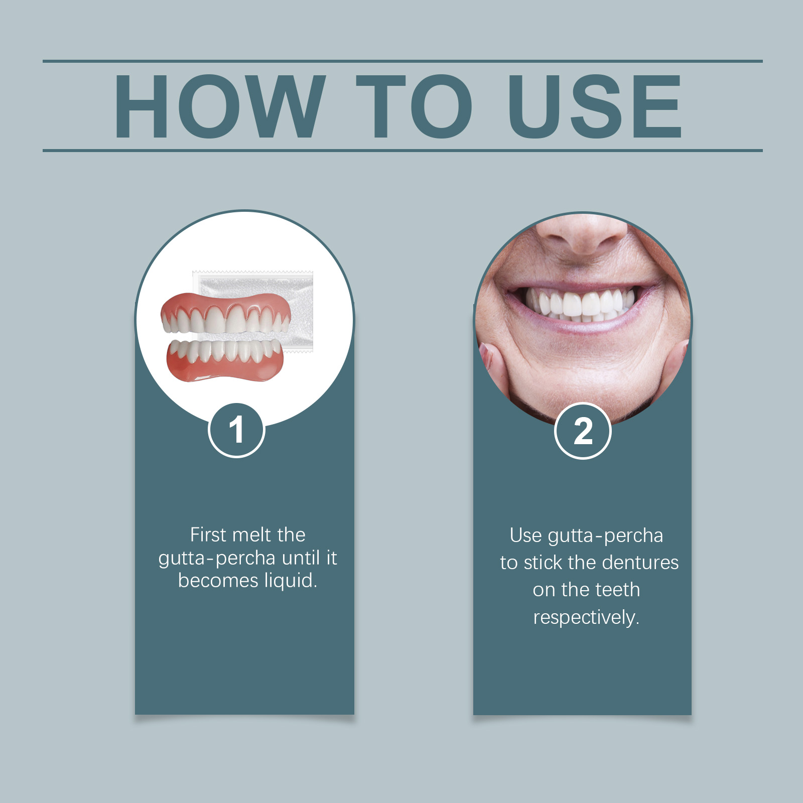 Retouching Teeth Interdental Denture Set Aesthetic Dental Re