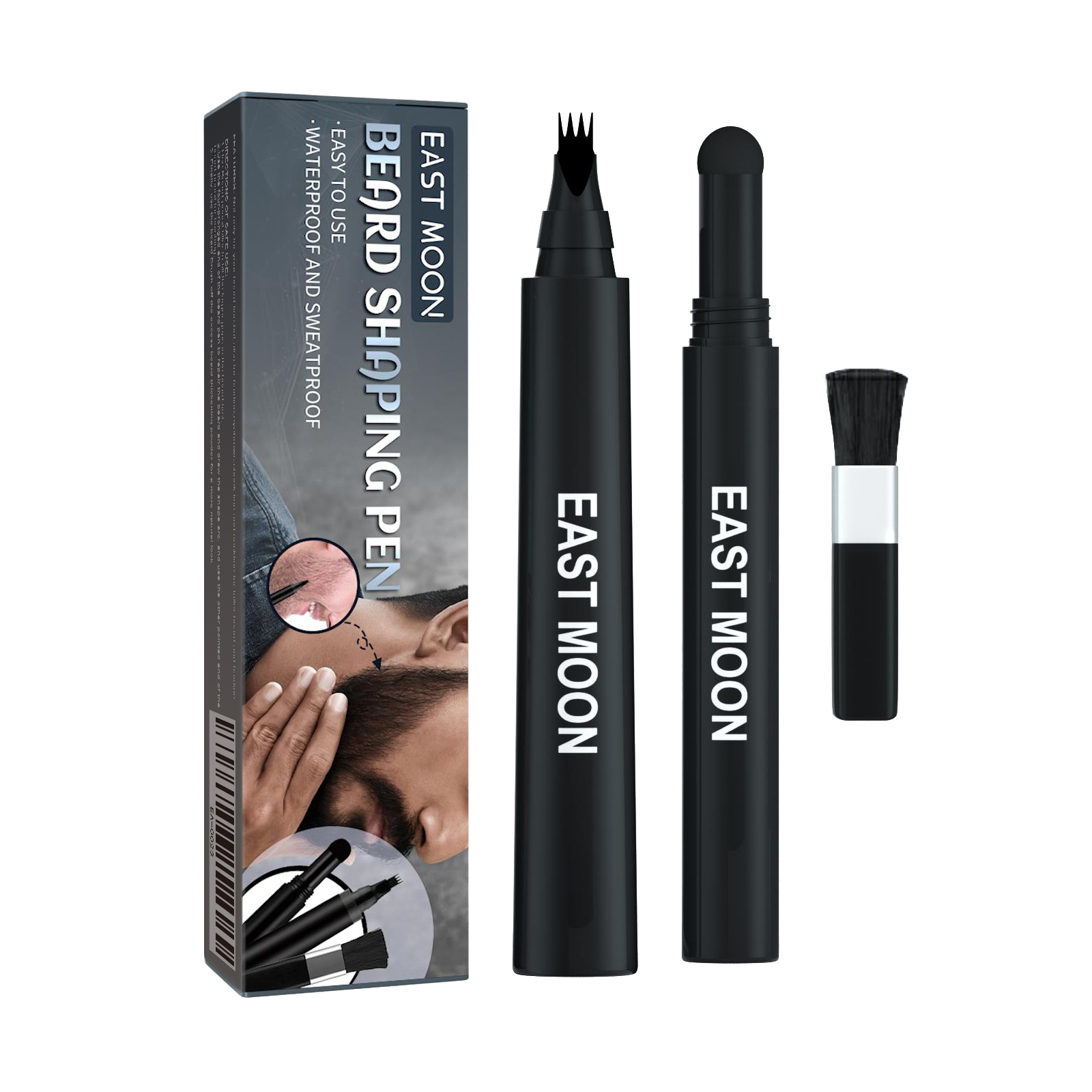 Beard Filler Pen Set, 3-in-1 Brush Beard Filler Men's care
