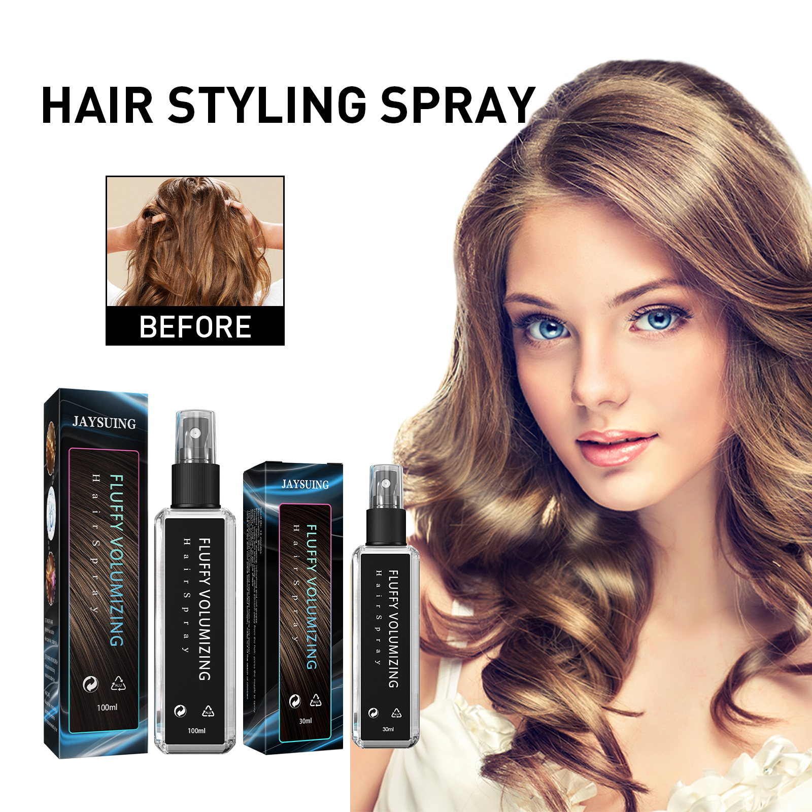 Styled waves showing volume definition and glossy finish