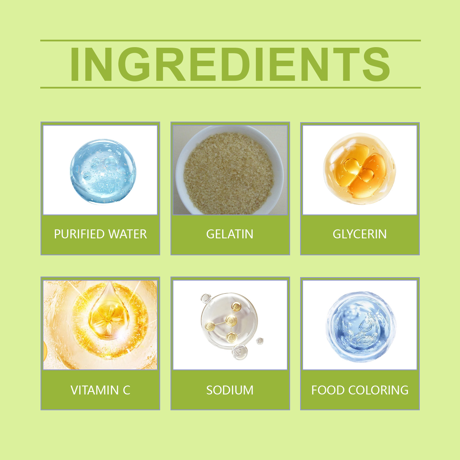 Vitamin C supplement ingredients shown in bright graphic