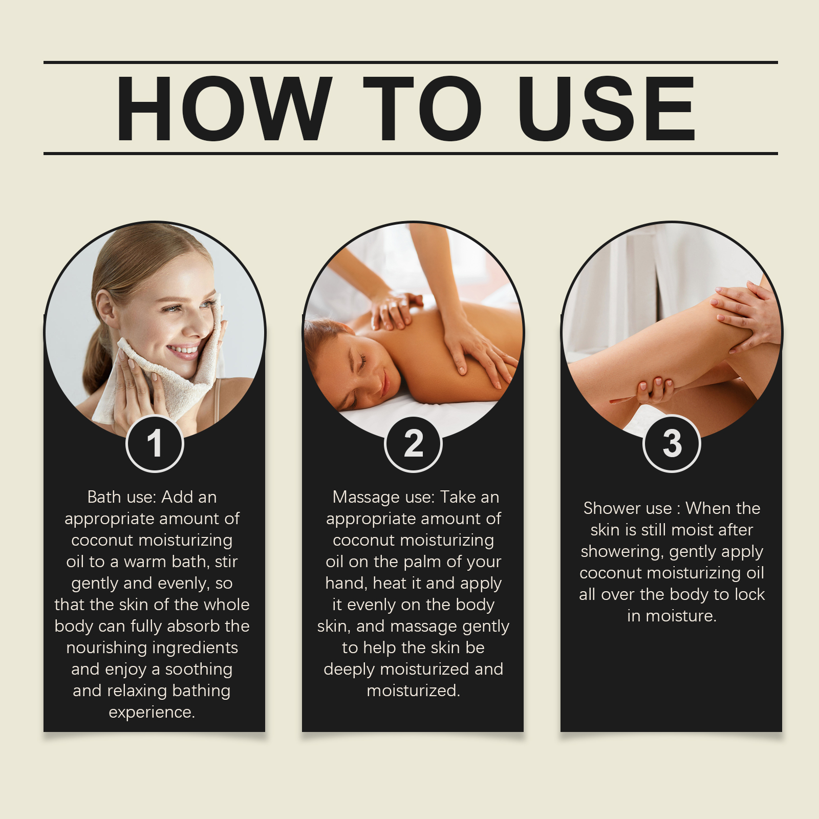 Coconut Oil Dip Massage Moisturizing Moisturizing Soothing A