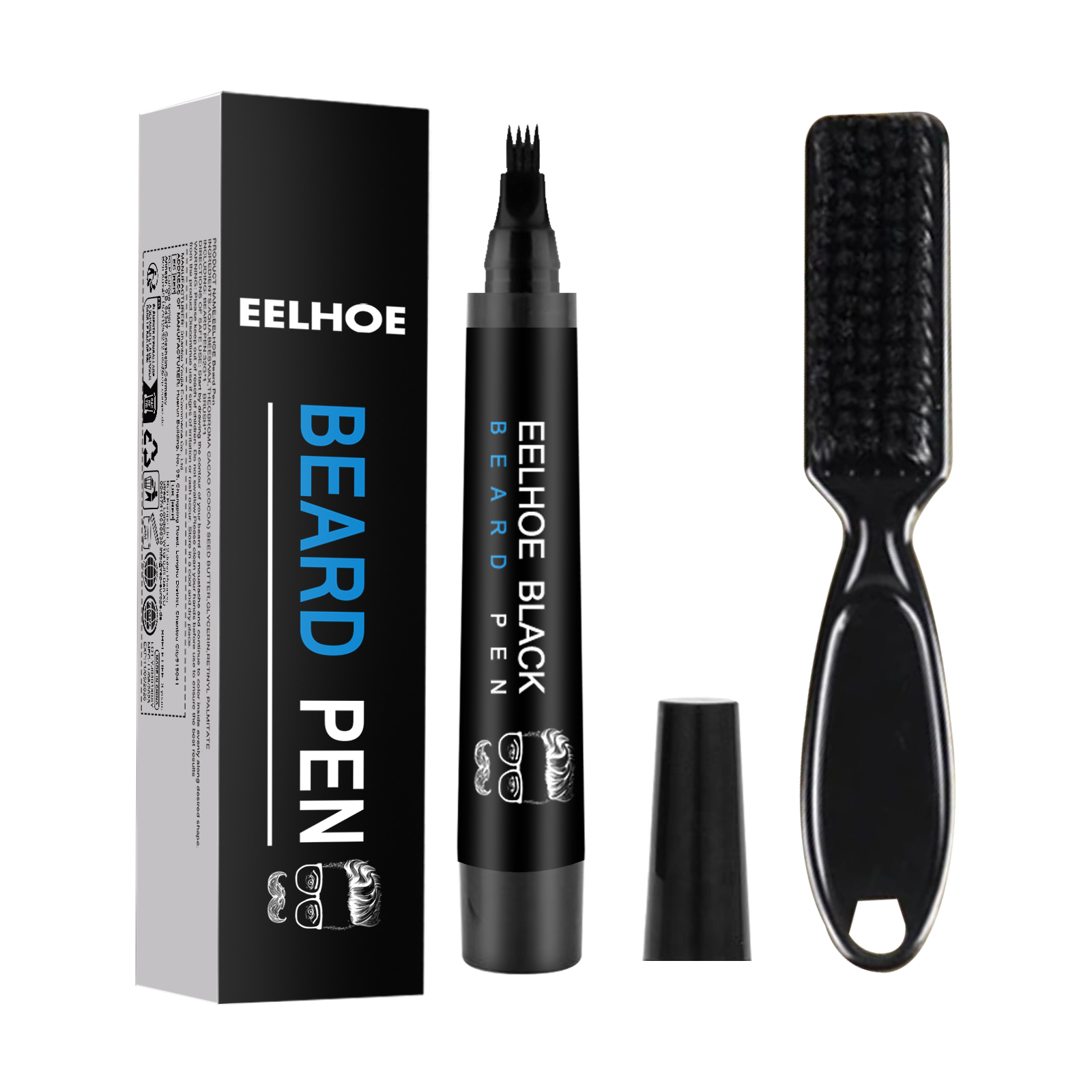 Beard Refill Pen Kit Men's Beard Natural Waterproof Beard Pe