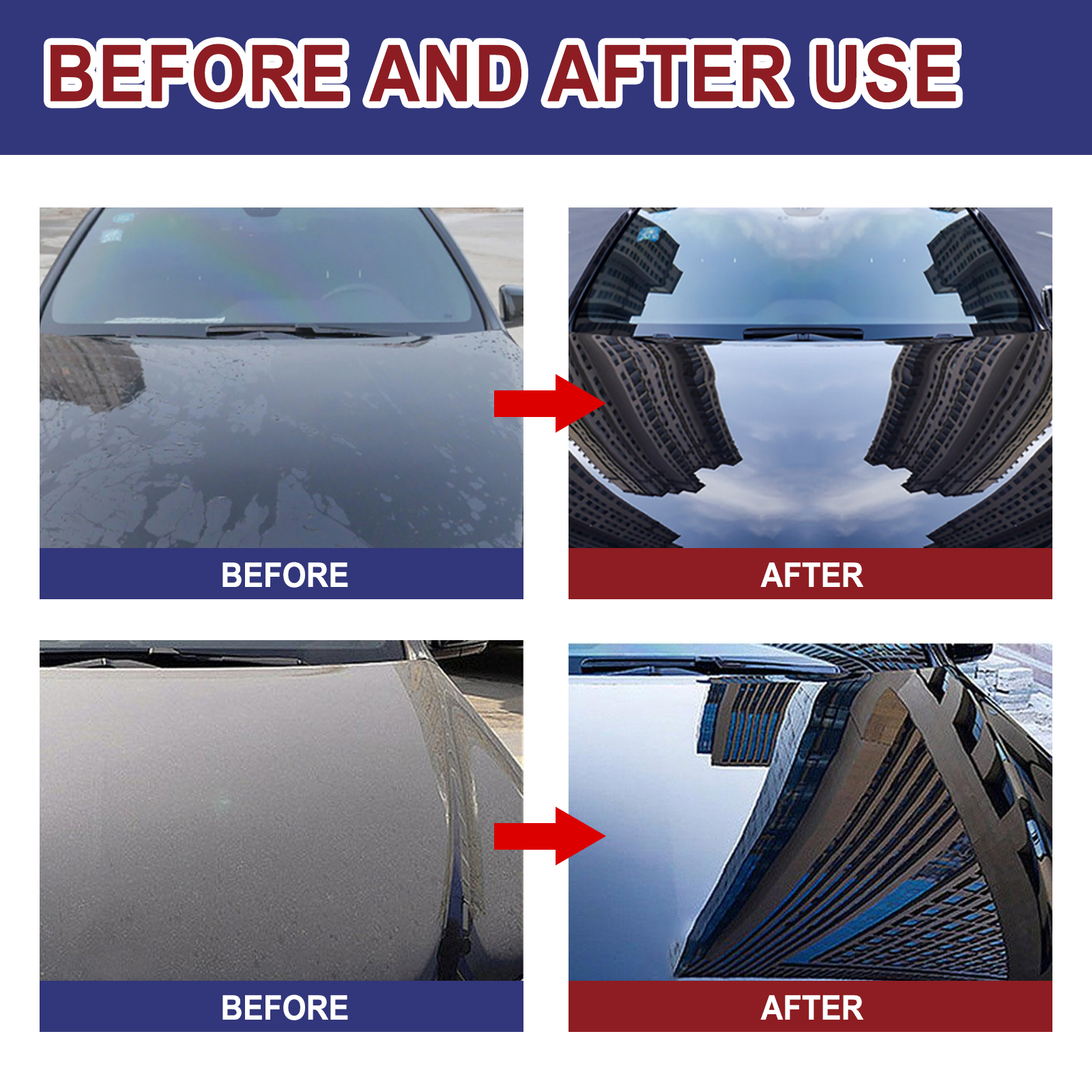 Vehicle surface comparison from dull to reflective finish