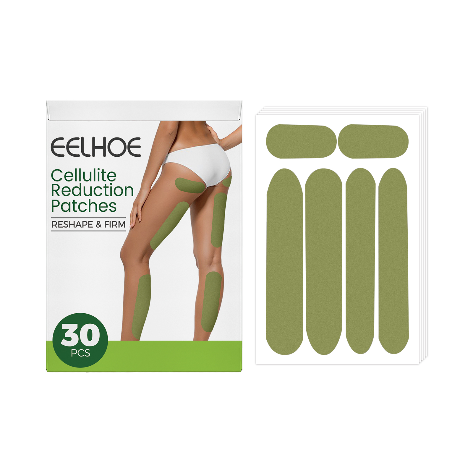EELHOE Wormwood Leg Patch To Tighten Abdominal Firming Fat T