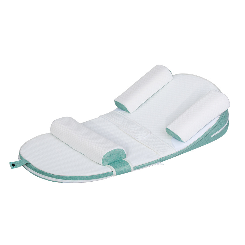 Baby anti spitting slope pad anti milk choking slope pillow newborn lying and feeding artifact