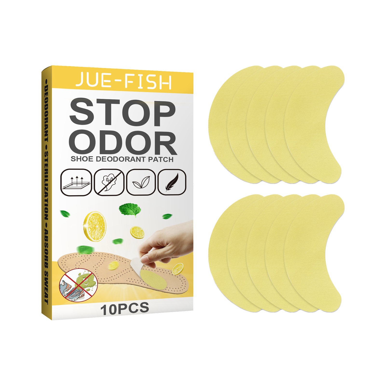 Deodorant Stickers For Shoes, Fresh, Remove Odor And Prevent