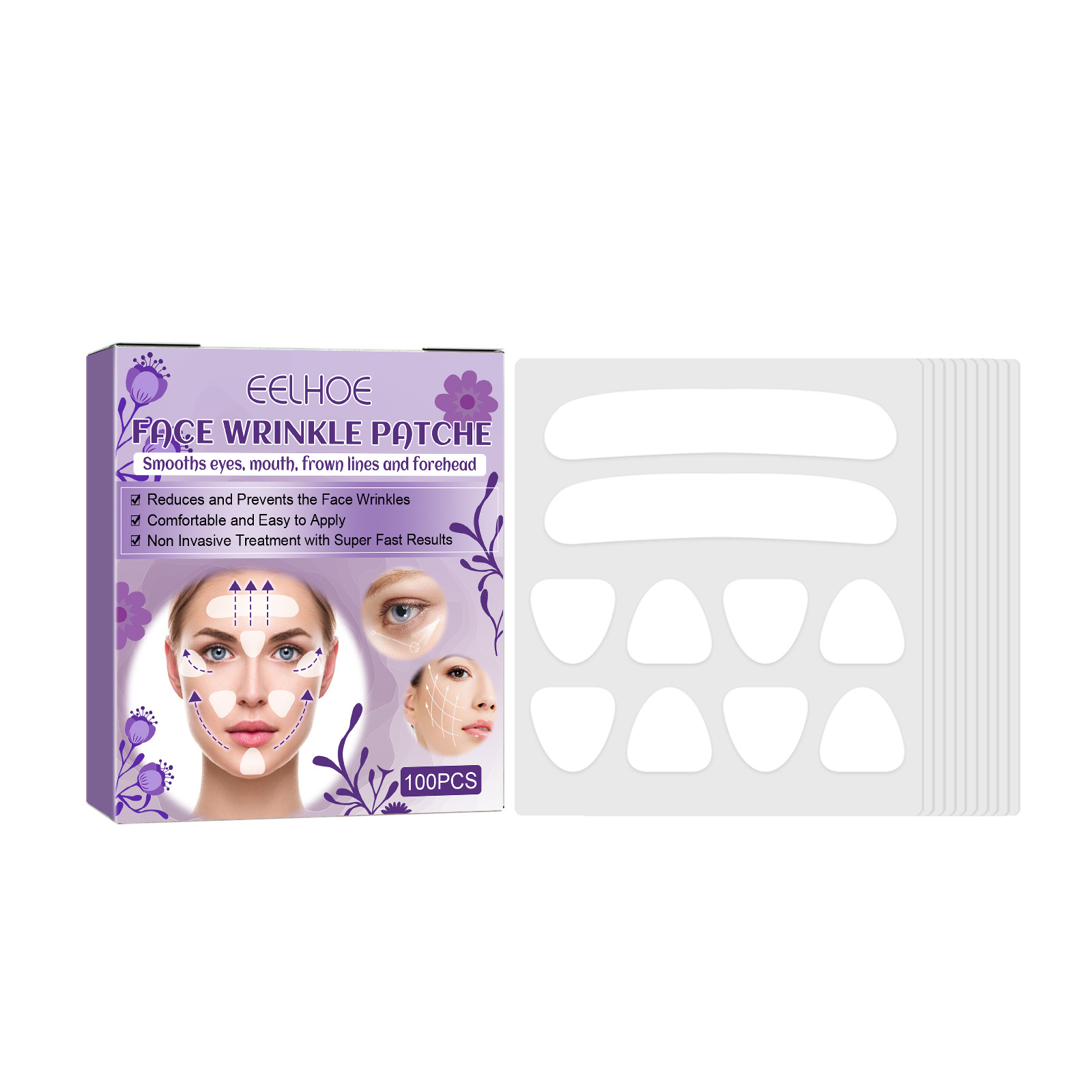 EELHOE Facial Wrinkle Patch, Droop Decree Line Lift Facial Skin ...