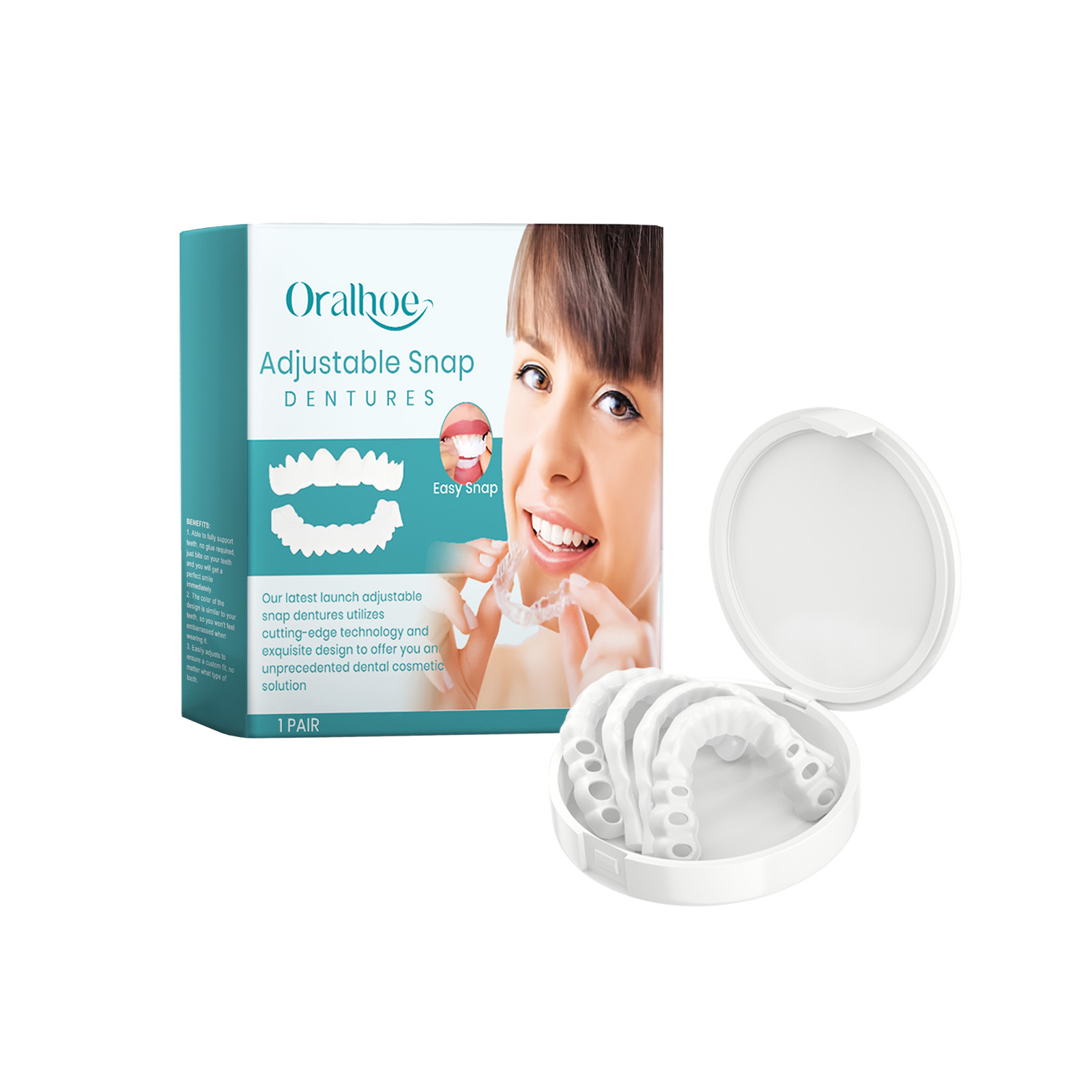 Adjustable Buckle Dentures, Comfortable Adjustable Dentures To Fit The Mouth Chewing Force And Fit