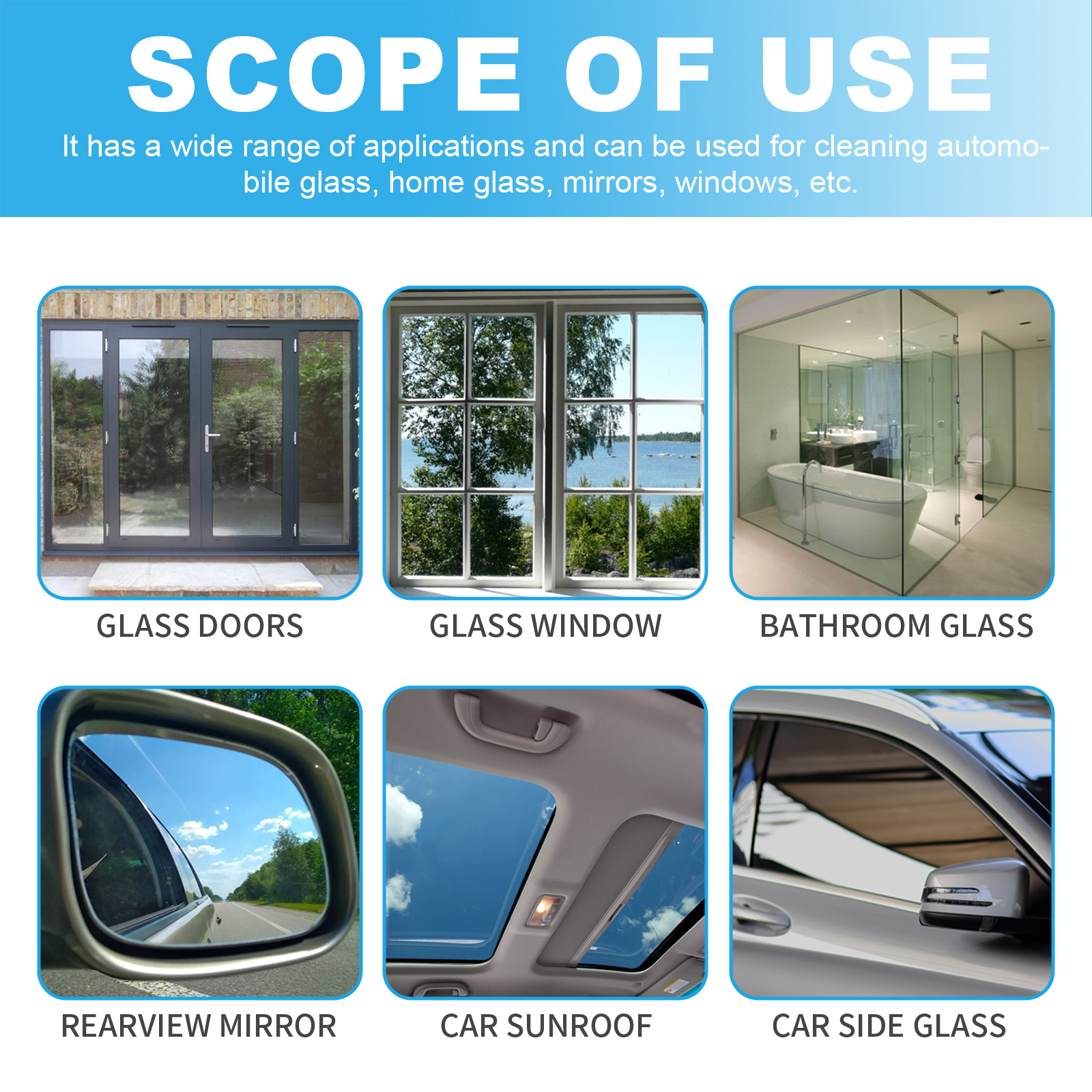 Glass tablet applications across bathroom and automotive surfaces