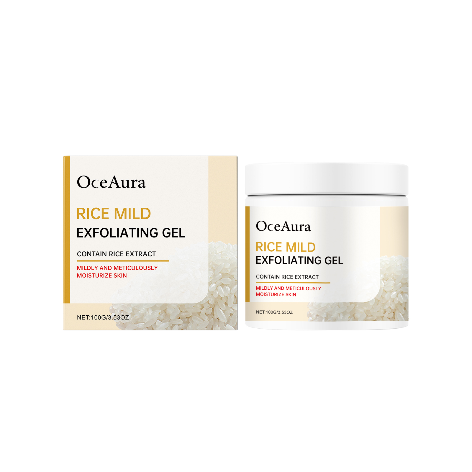 Oceaura Rice Face Cleansing Gel Tender Skin Gel Face Cleansi