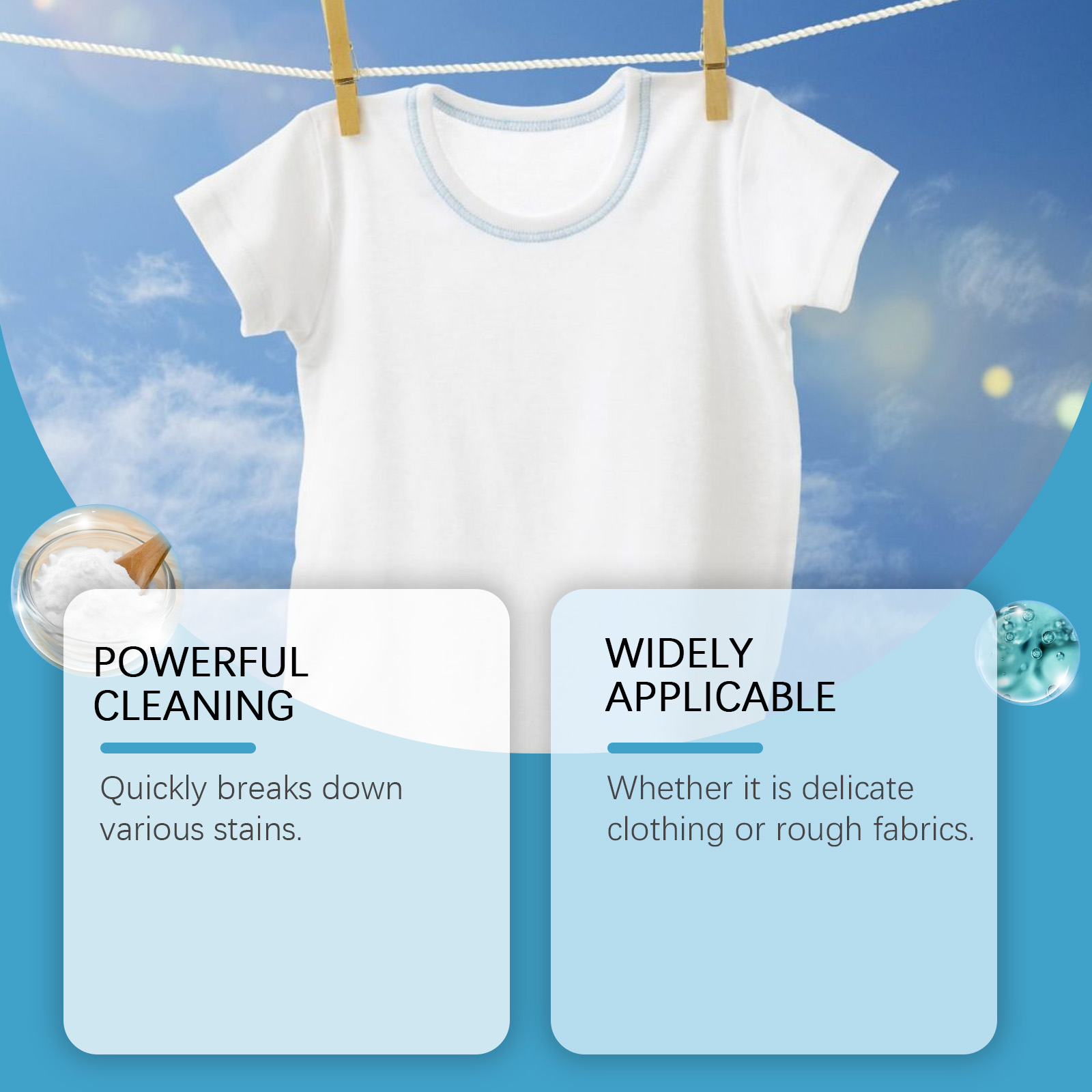 White shirt and stain remover for mixed fabric clothing